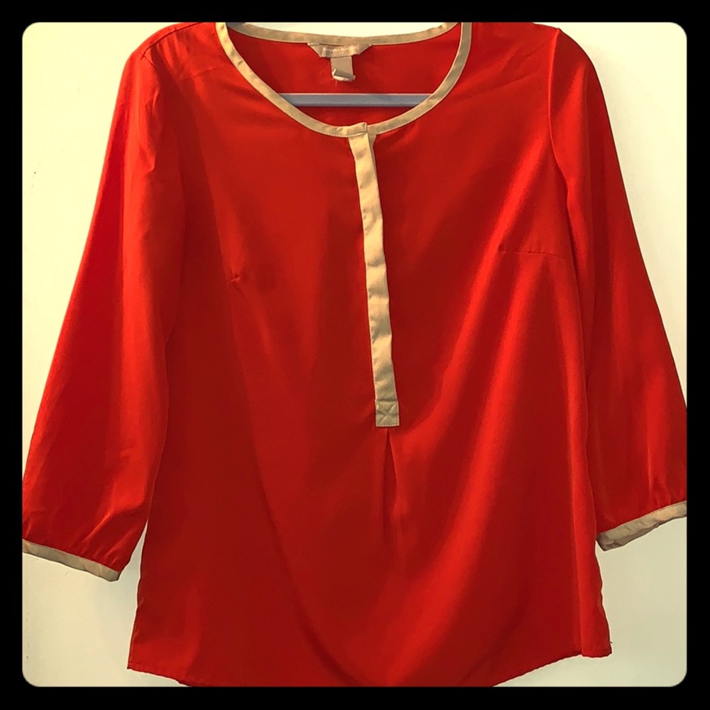 Fall Orange Business Casual Top